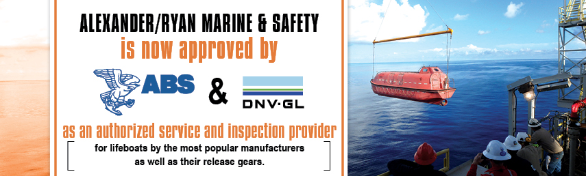 Alexander/Ryan Marine & Safety: Service & inspection of lifeboats & release gears from various manufacturers