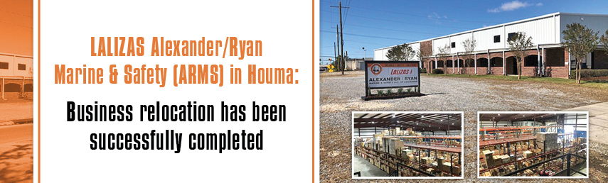LALIZAS Alexander/Ryan Marine & Safety (ARMS) in Houma: Business relocation has been successfully completed