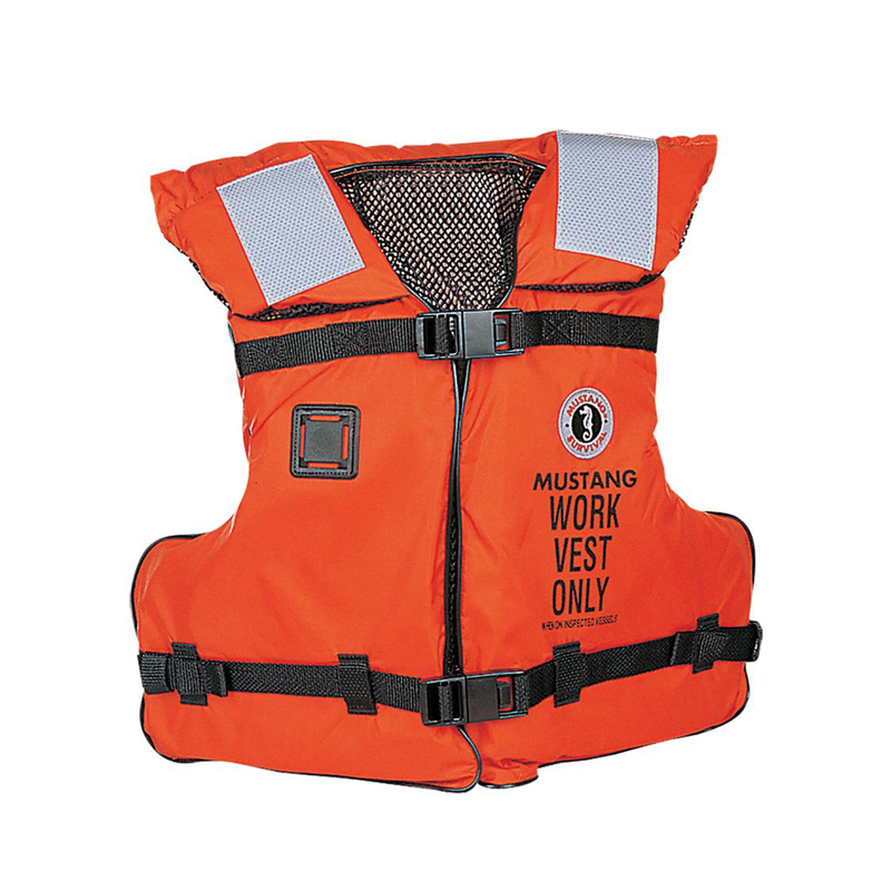 [21409] Mustang Work Vest ''MV3192'', w/ Reflective tape, USCG Type III/V, Universal, Orange image
