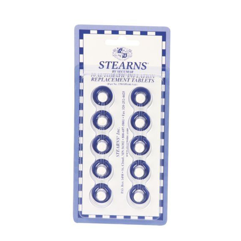 [23470] Stearns Automatic Inflation Replacement Tablets for Secumatic 3001S, Pack of 10 image