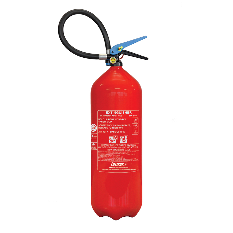 [474621] LALIZAS Fire Extinguisher Foam 9lt, Stored Pressure w/wall bracket, MED (EN,IT,GR) image