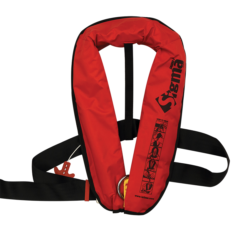 [71094] Sigma Infl.Lifejacket, Auto, 170N, w/Harness, ISO, Adult, Red image