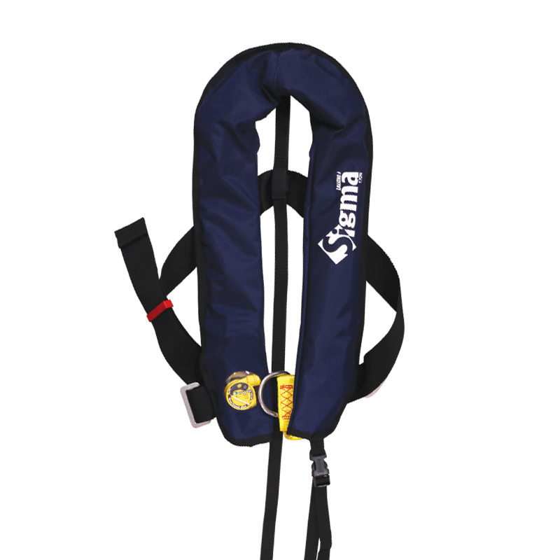 [720811] Sigma Infl.Lifejacket,Auto,170N, HammarMA1, w/D-ring & Crotch Strap, ISO, Adult, Blue image