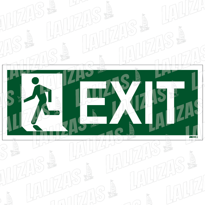 [814411] Exit Running Man Left (6'' X 16'') (15 X 40 cm) image