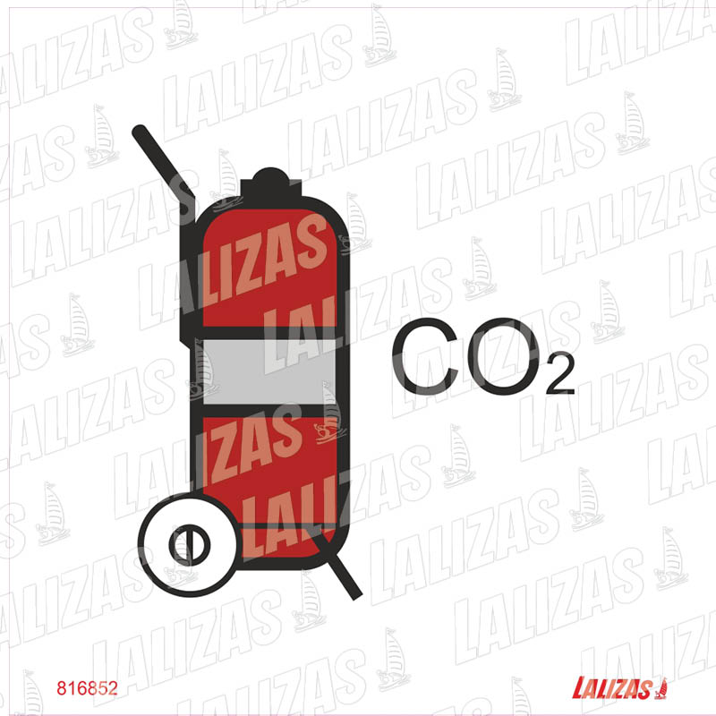 [816852] Wheeled Fire Extinguisher - Co2, Dd (6'' x 6'') (15 x 15 cm) image