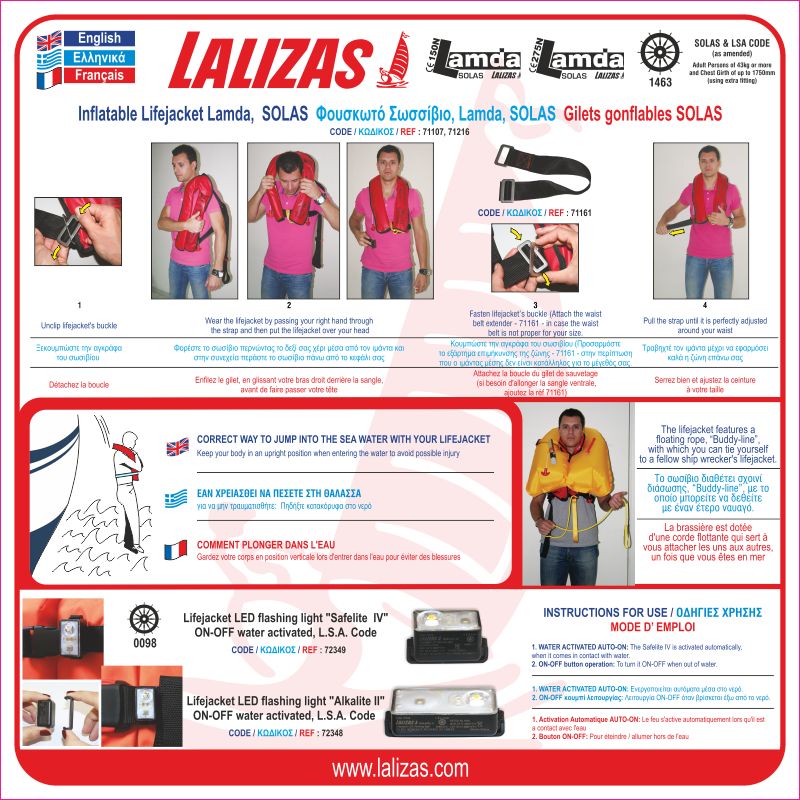[830013] Donning Instructions 71107, 71216+72348/72349, UK-GR-FR, Dd (12'' x 12'') (30 x 30 cm) image
