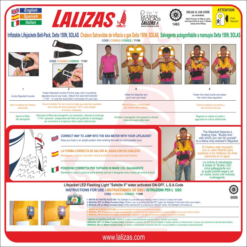[830027] Donning Instructions 71108+71209, UK-ES-IT, Dd (12'' x 12'') (30 x 30 cm) image