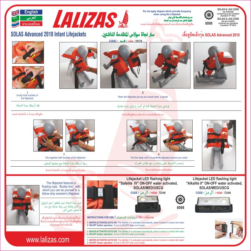 [830070] Donning Instructions 70176+72348/72349, UK-AR-THAI, Dd (12'' x 12'') (30 x 30 cm) image