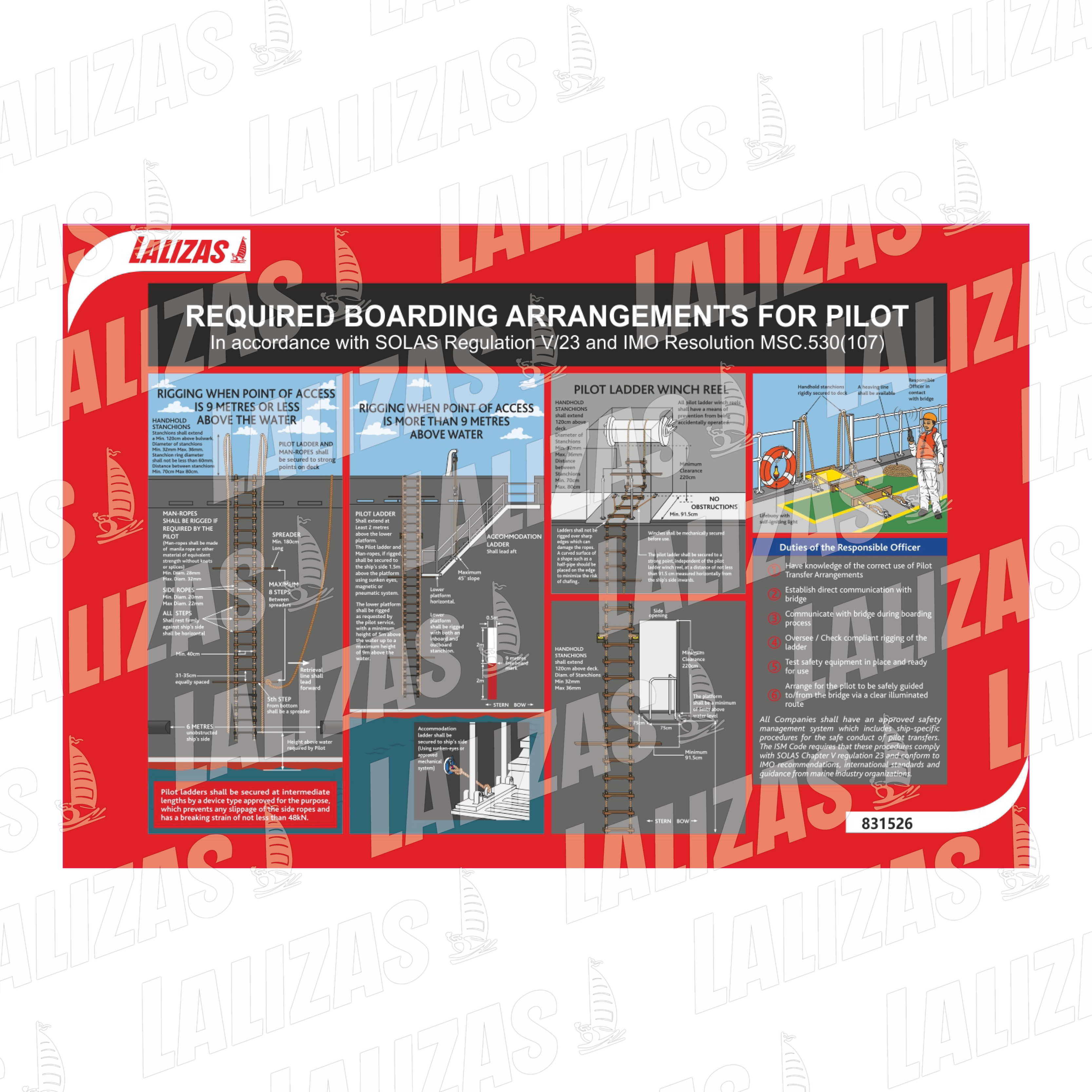 [831526] Pilot Boarding Arrangements, (17'' x 12'') (42 x 30 cm) image