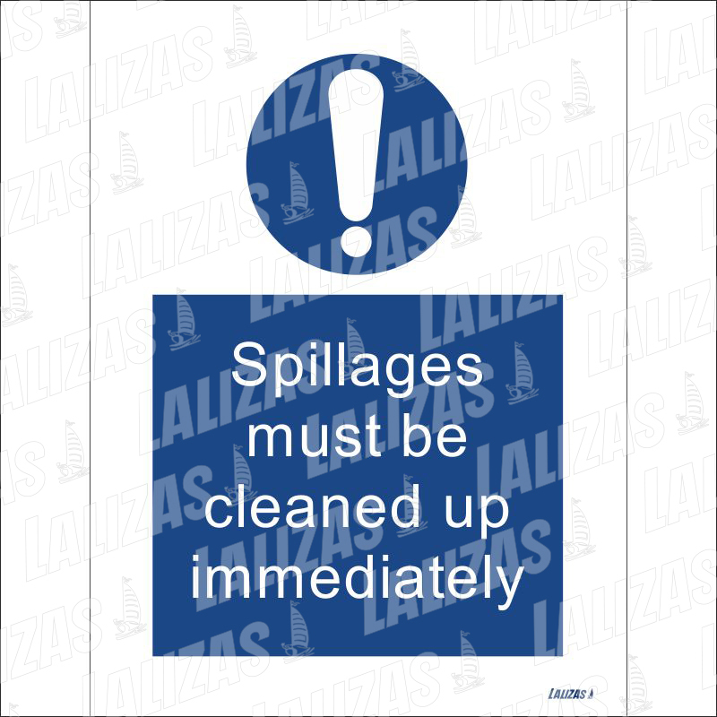 [845740] Spillages Must Be Cleaned Up, De (15X20cm) image