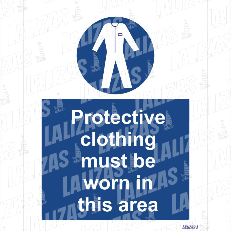 [845764] Protective Clothing Must Be Worn (25X20cm) image