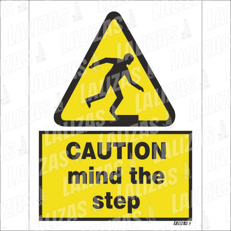[837623] Caution - Mind the Step, De (15X20cm) image