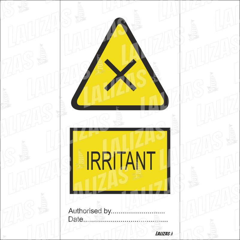 [842506] Tie Tag Irritant, Bd (3'' x 6'') (7.5 x 15 cm) image