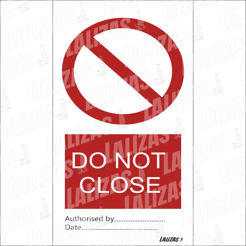 [842522] Tie Tag, Do Not Close, Bd (3'' x 6'') (7.5 x 15 cm) image