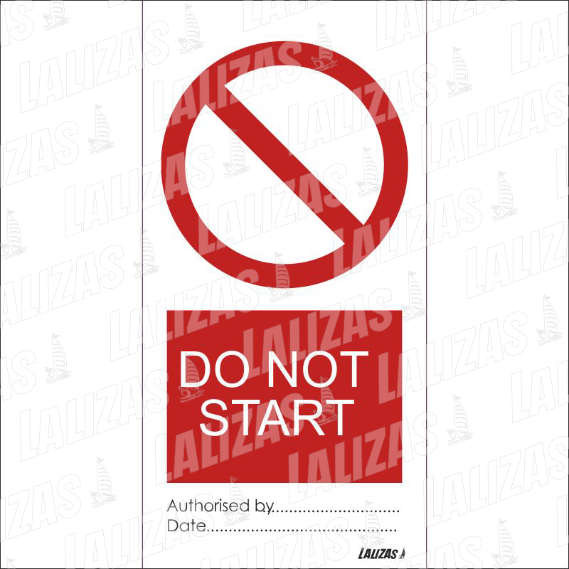[842525] Do Not Start, Bd (3'' x 6'') (7.5 x 15 cm) image