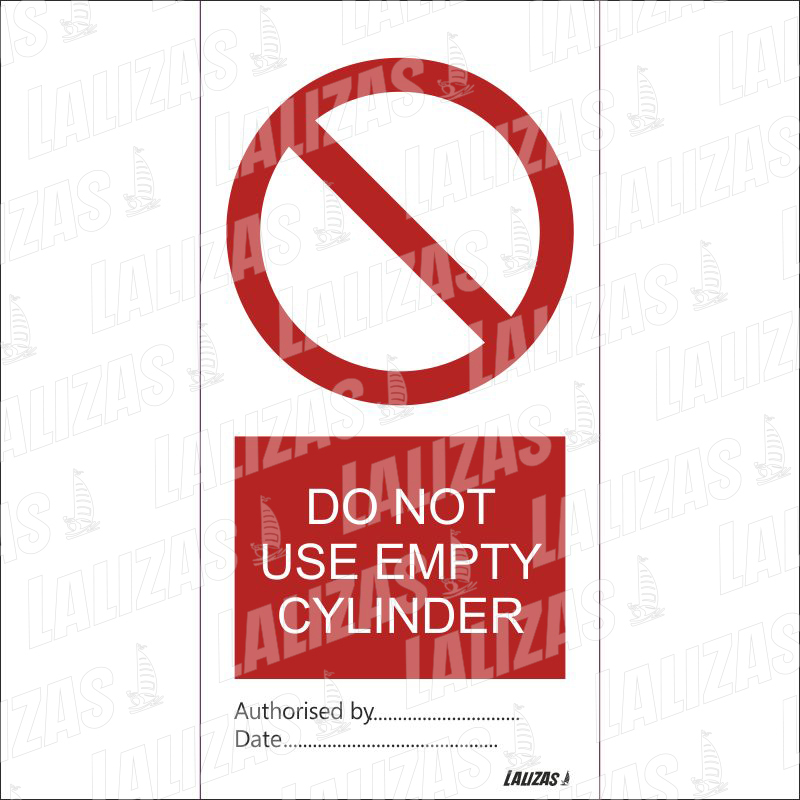 [842529] Do Not Use Empty Cylinder, Bd (3'' x 6'') (7.5 x 15 cm) image