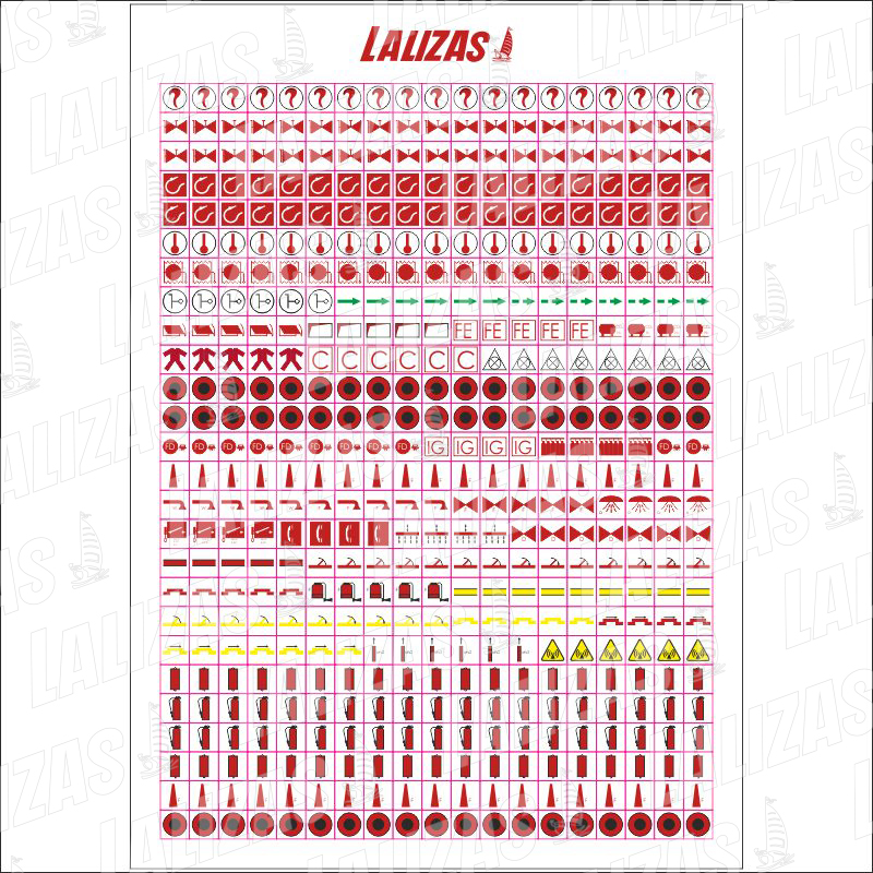 [852600] Fire Plan Pictograms Res. A654 image