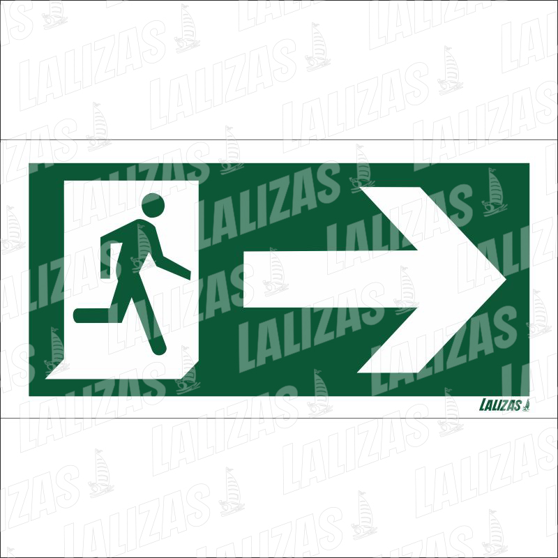 [862383] Exit Arrow Right, Bd: 3'' x 6'' (7.5 cm x 15 cm) image