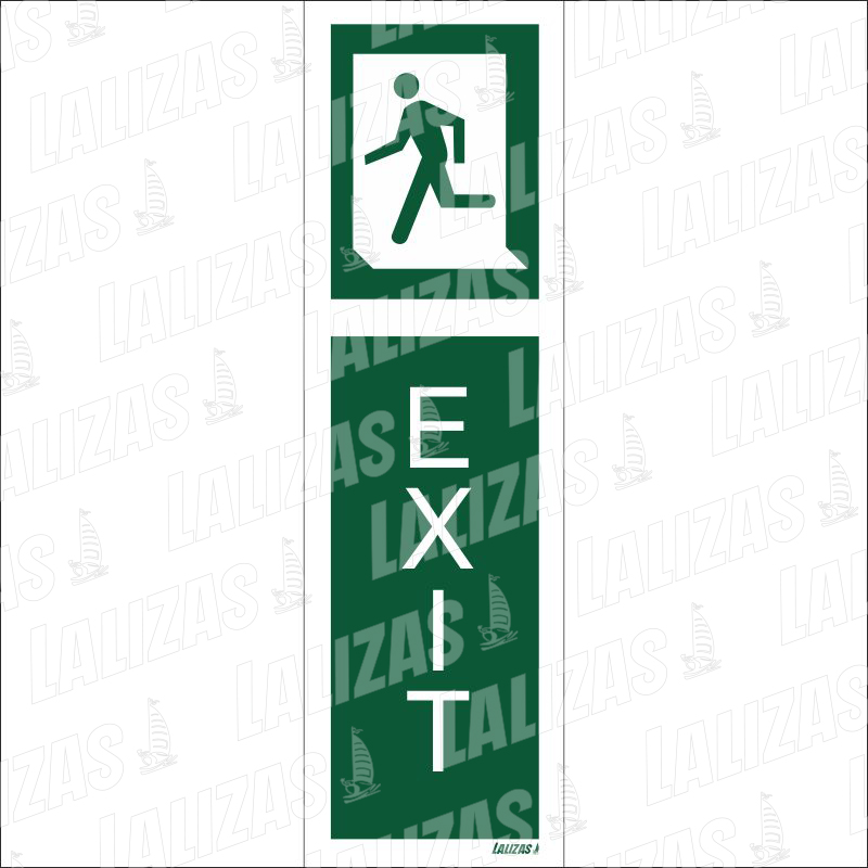 [862387] Exit Man Running Left, Bf: 3'' x 8'' (7.5 cm x 25 cm) image