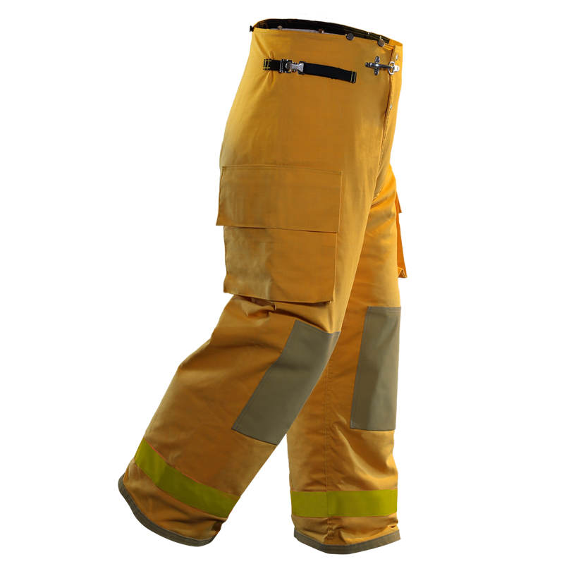 [20574] Bunker Pants Yellow w/Lime Reflective tape Small image