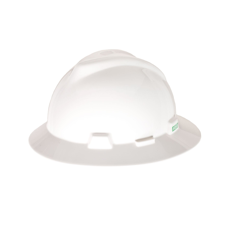 MSA V-Gard Full Brim Hard Cap w/ Fas-Trac Suspension, White image