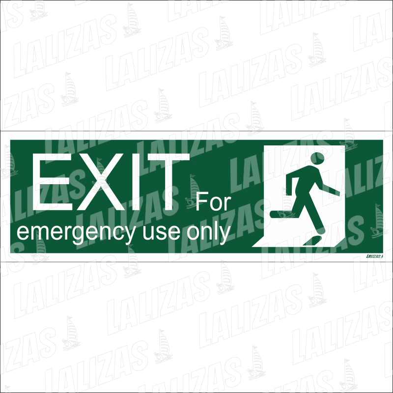 Exit Left-man Run Right-for Em. Use Only image