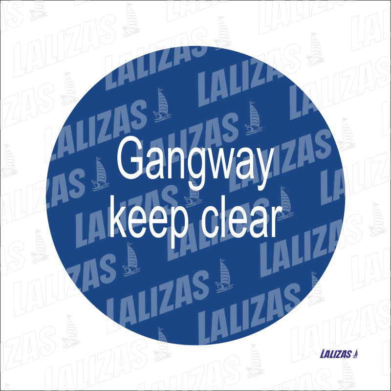 Gangway Keep Clear image