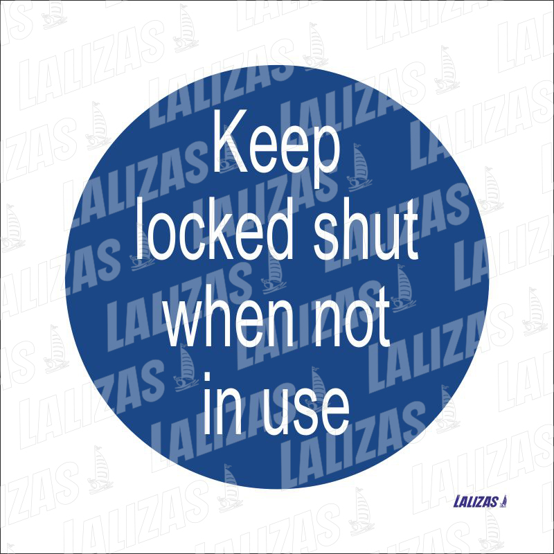 Keep Locked Shut When Not In Use image