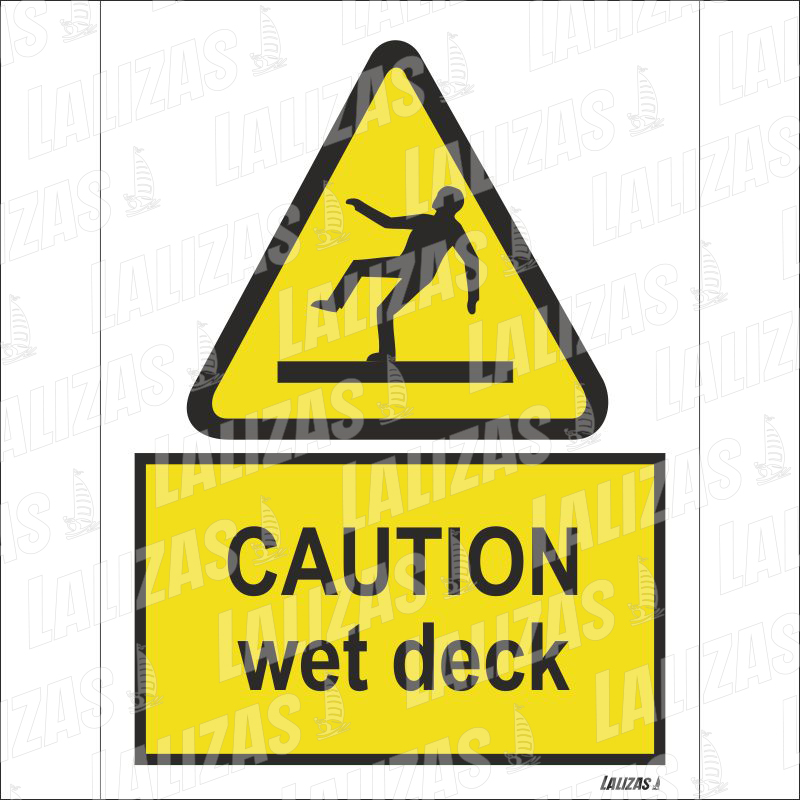 Caution Wet Deck image