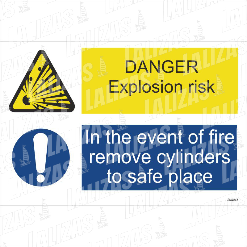 Danger Explosion Risk/remove Bottles image