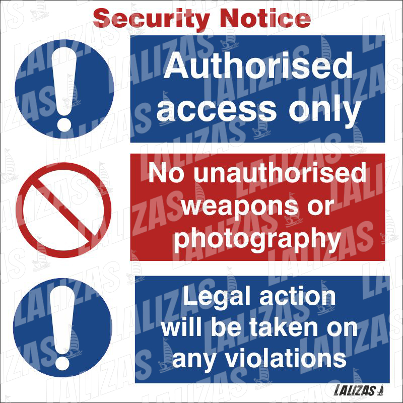 Security Notice (Authorised access only) image