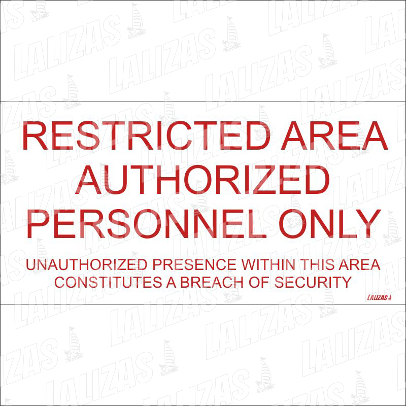 ISPS Code Restricted Area image