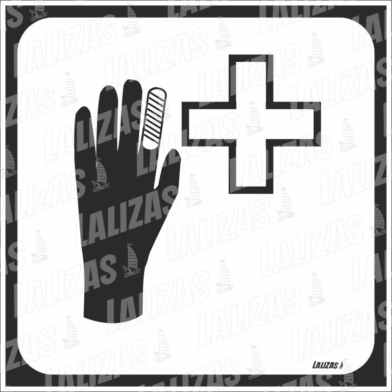 First Aid, black image