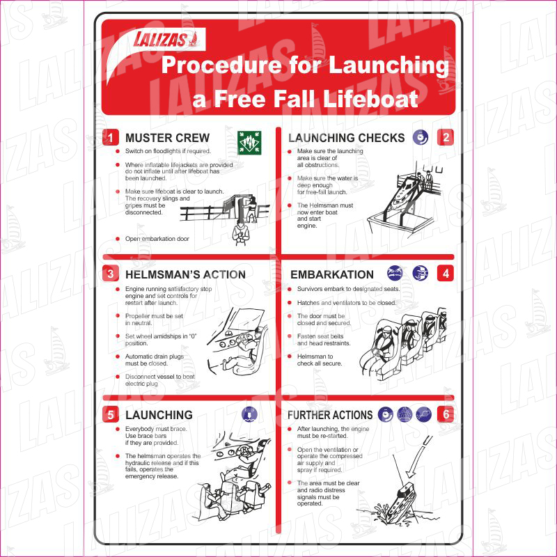 Free Fall Lifeboat Launching - Poster image