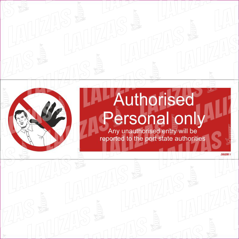 ISPS - Authorised Personal Only - Hand image