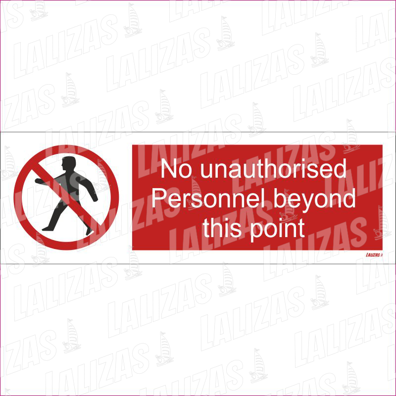 ISPS - No Unauthorised Personal Beyond This Point -man image