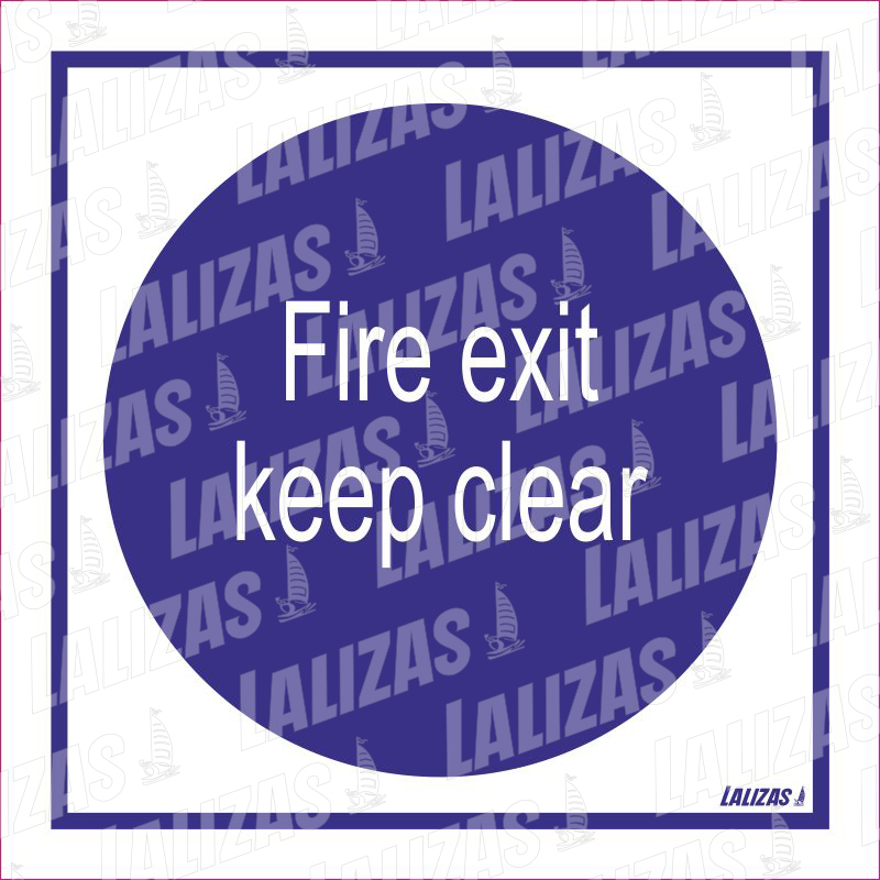 Fire Exit Keep Clear image