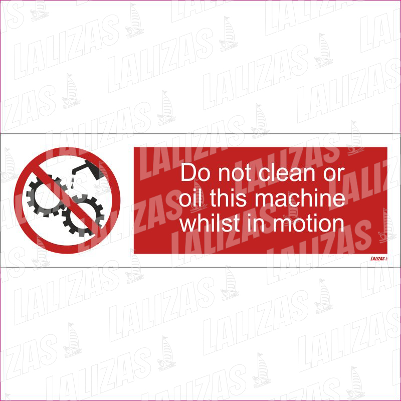 Do Not Clean Or Oil This Machine image