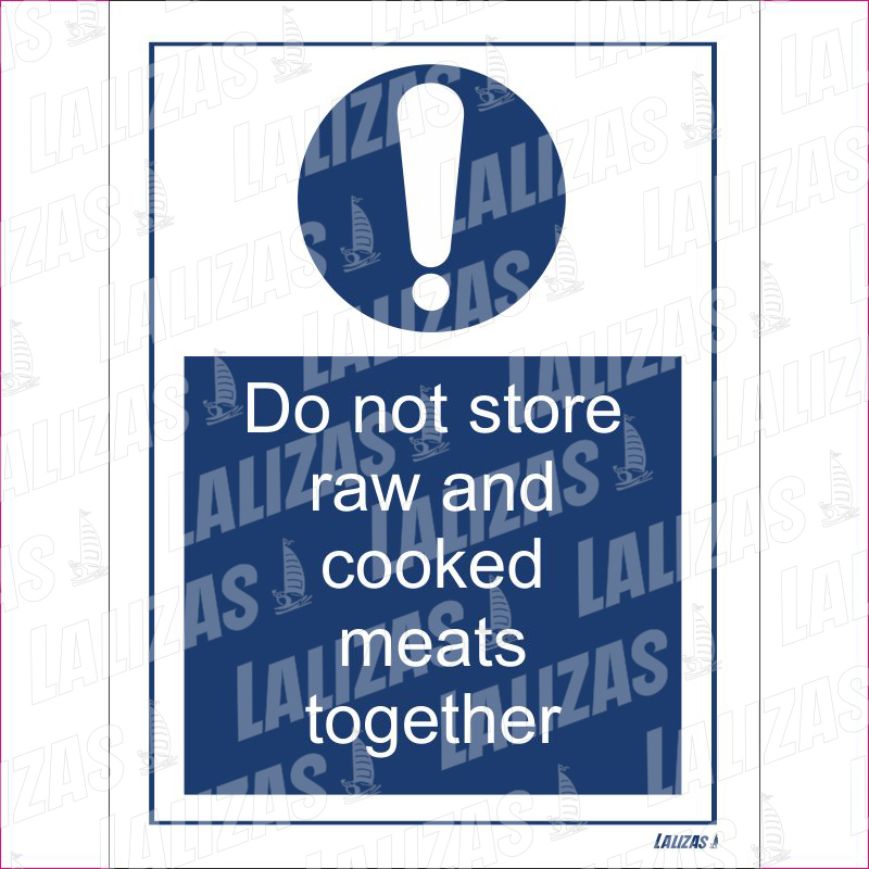 Do Not Store Raw & Cooked Meats Together image