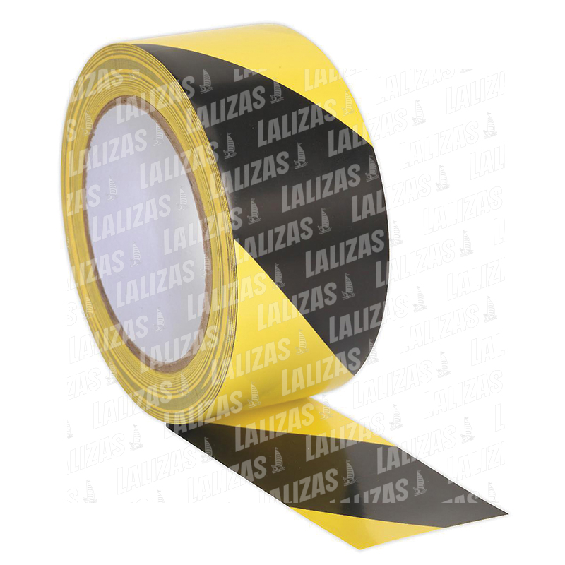 Reflective Hazard Warning Tape, Long Yellow-Black image