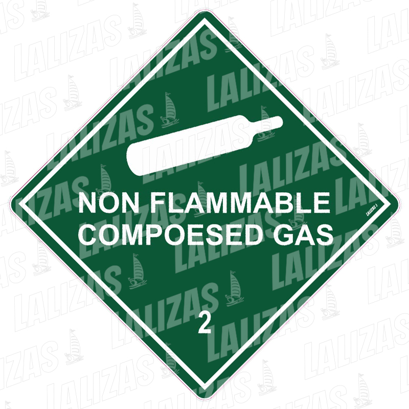 Class 2 - Non Flamable Compressed Gas, Hazard Warning 2295LL image
