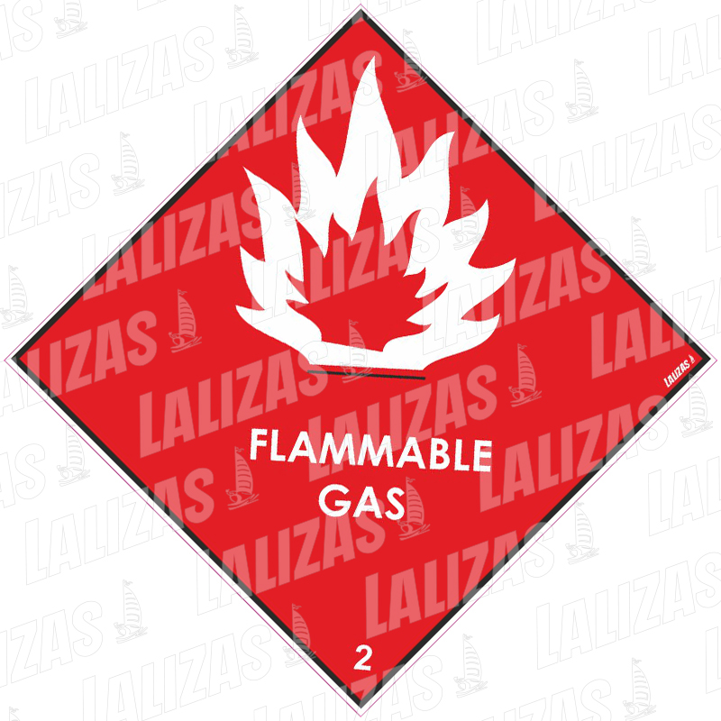 CL. 2 Flammable Gas, Hazard Warning Diamond #2294Ll image