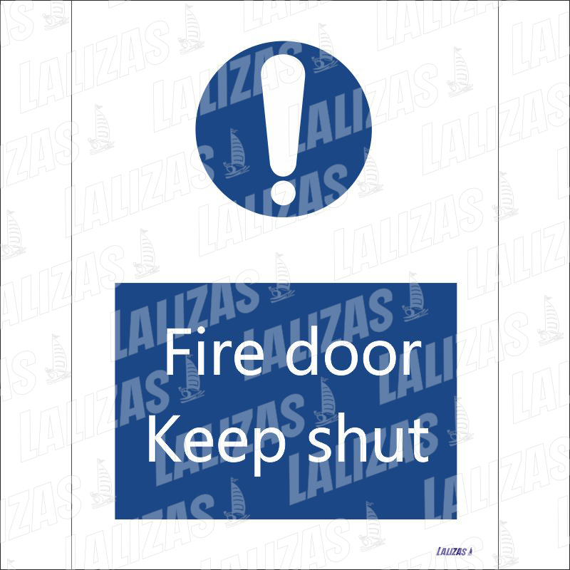 Keep Shut, Mandatory Sign Fire Door #5837Kj image