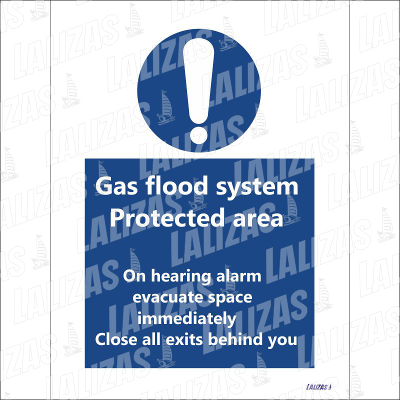 System Protected Area, Mandatory Sign Gas Flood image