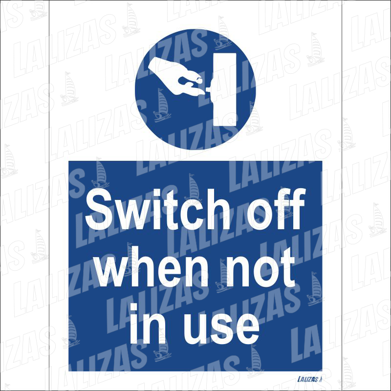 Switch Off When Not in Use #5744Kj, Mandatory Sign image