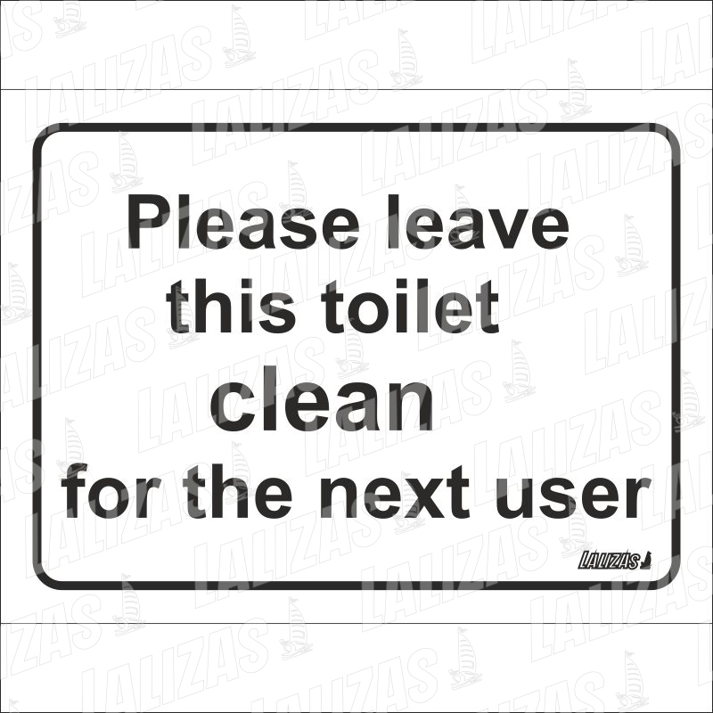 Leave Toilet Clean, #2931Jk image