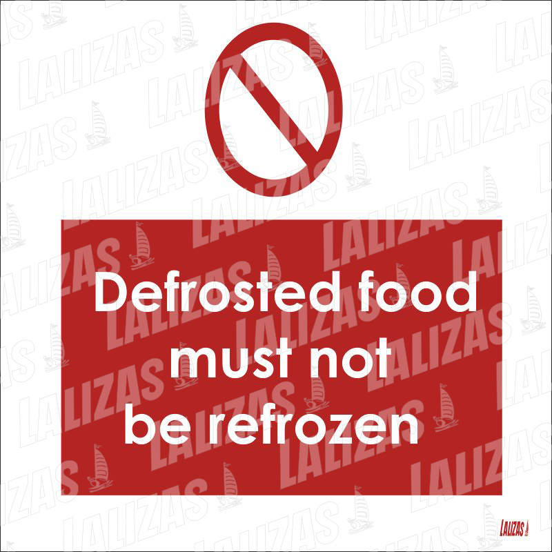 Defrosted Food Must Not Be Refrozen, #2884Gg image