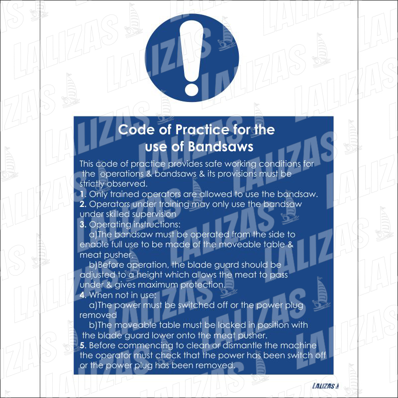 Code of Practice for Bandsaws, #5758Lk image