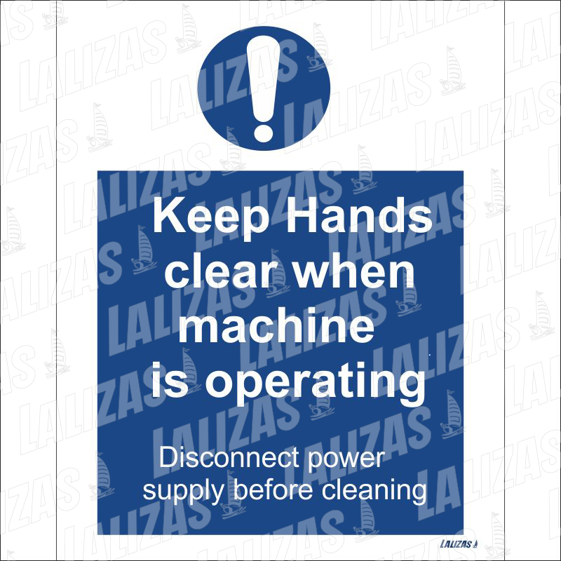 Keep Hands Clear When Machine, #5761Lk image