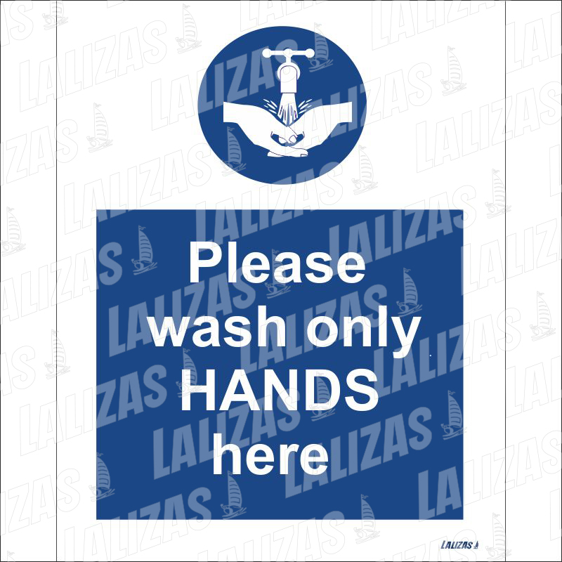 Please Wash Only Hands Here, #5760Lk image